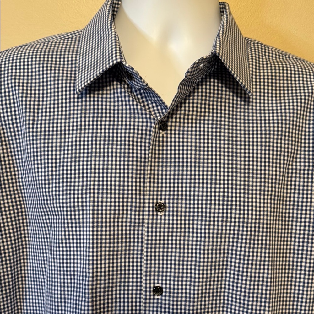 Nordstrom Blue Dress Shirt Slim Fit - Picture 4 of 11